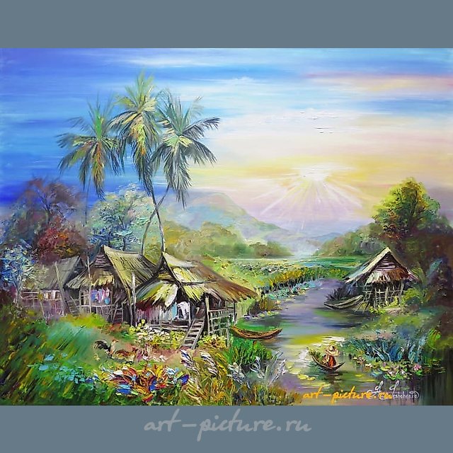 让整个世界等一等……油画，画布