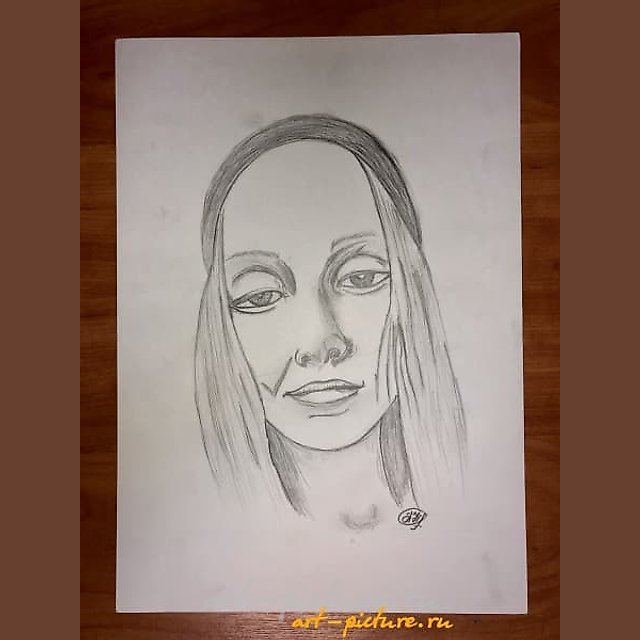 Катя Графика карандаши , графическая бумага . 