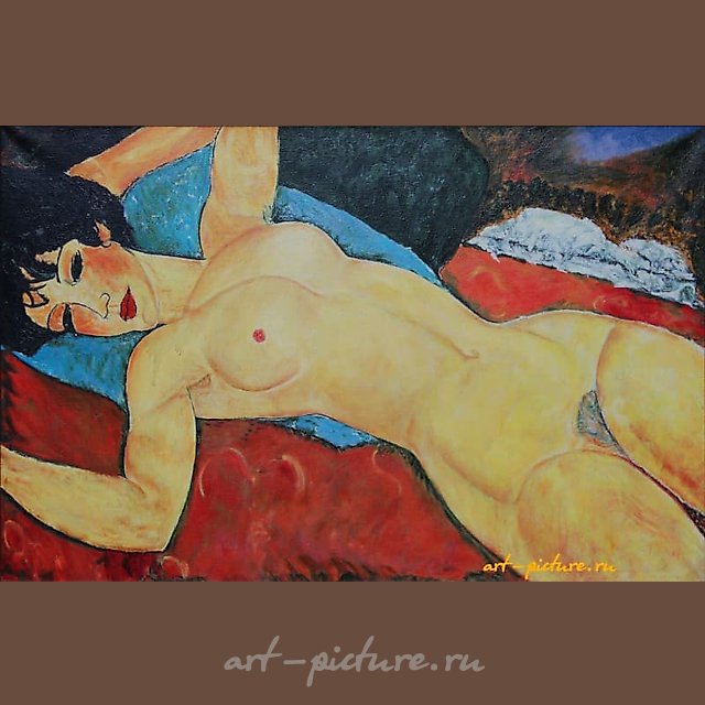 Лежащая Кариатида (копия Амадео Модильяни) холст, масло 