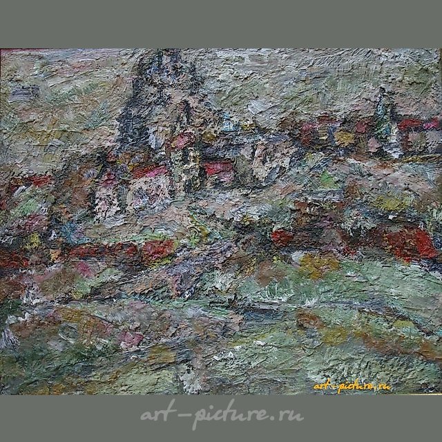 Смоленск, ул. Благовещенская. Картон, масло. 40 х 50 см