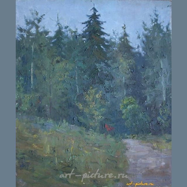 В лесу. Холст, масло. 53 х 44 см