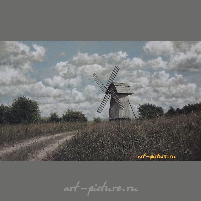"Жнiвень" холст, масло