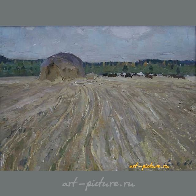 Стежня. Картон, масло. 30 х 40 см