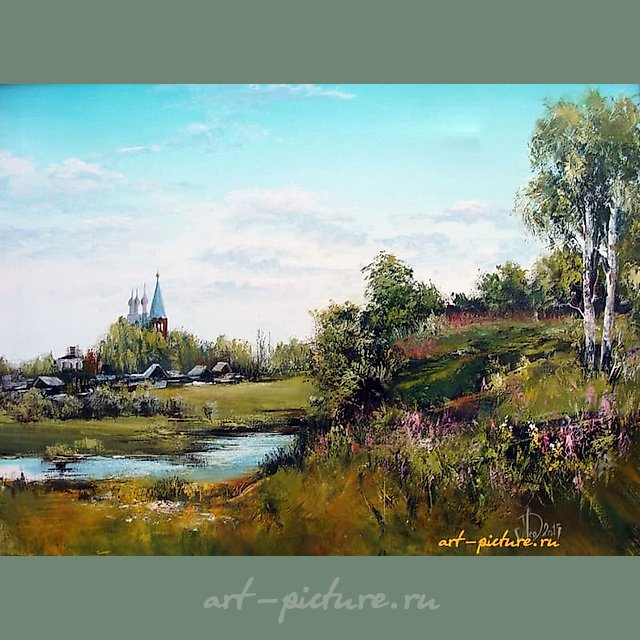 Село Дунилово масло,холст