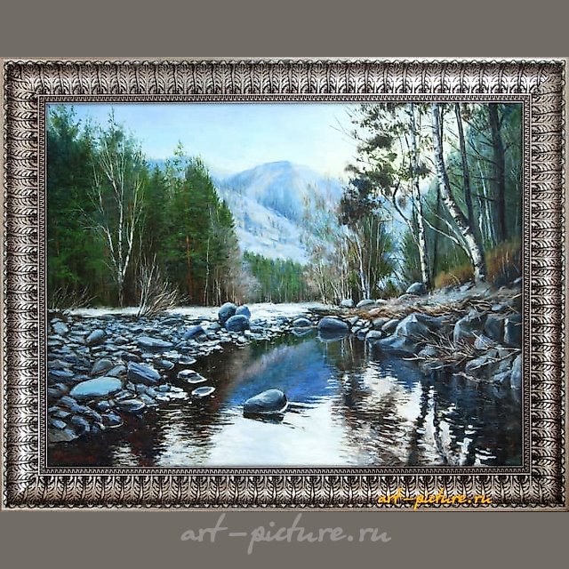 "Frosty freshness. Altai oil, canvas."