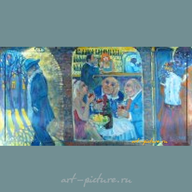 The translation of "Чужой праздник Холст , масло" into English is "Stranger's Holiday Canvas, Oil".