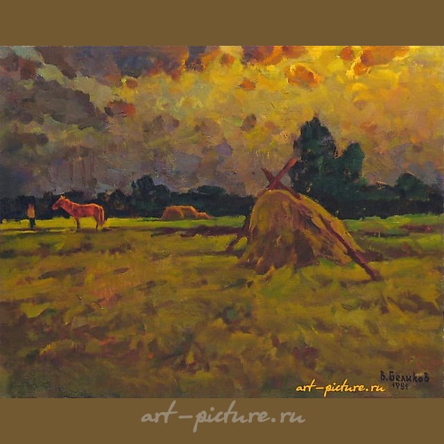 "Красная лошадь" масло, холст 