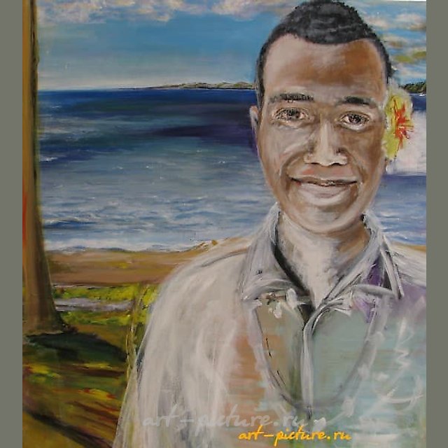 "Fiji, Bill acrylic, canvas"