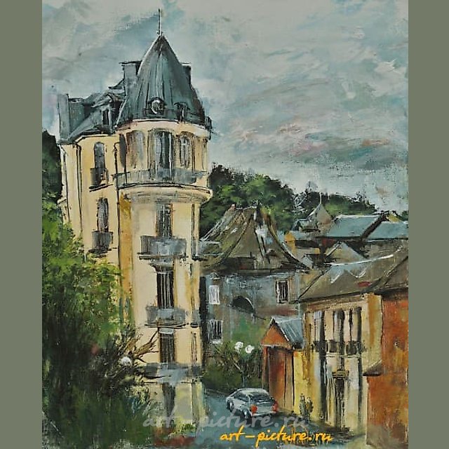 Французский Ля-Бурбуль акрил,холст