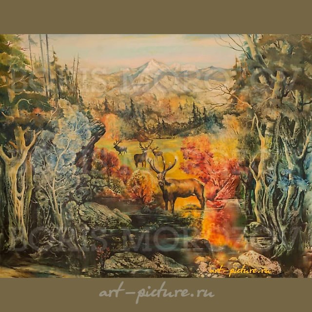 «保护区» 布面油画