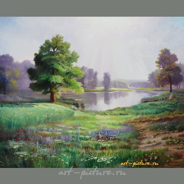 雨后油画，画布