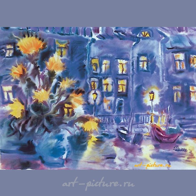 Баркаролла акварель 