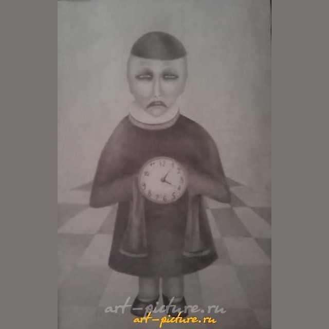 Часовщик бумага,карандаш 