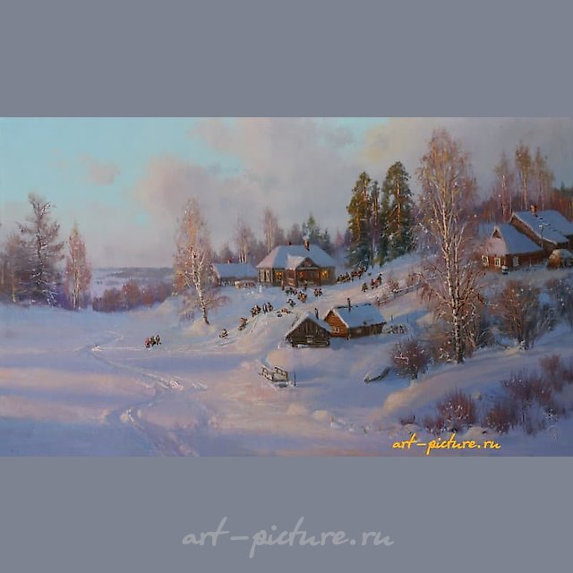 После школы. масло, холст 