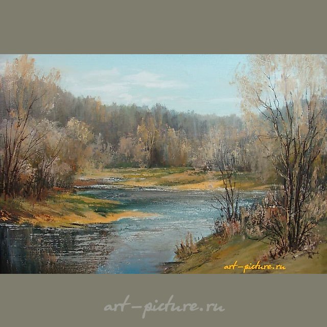 Весенний пейзаж масло,холст