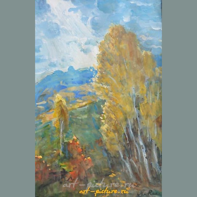 Осень Бумага, акварель, гуашь. 
