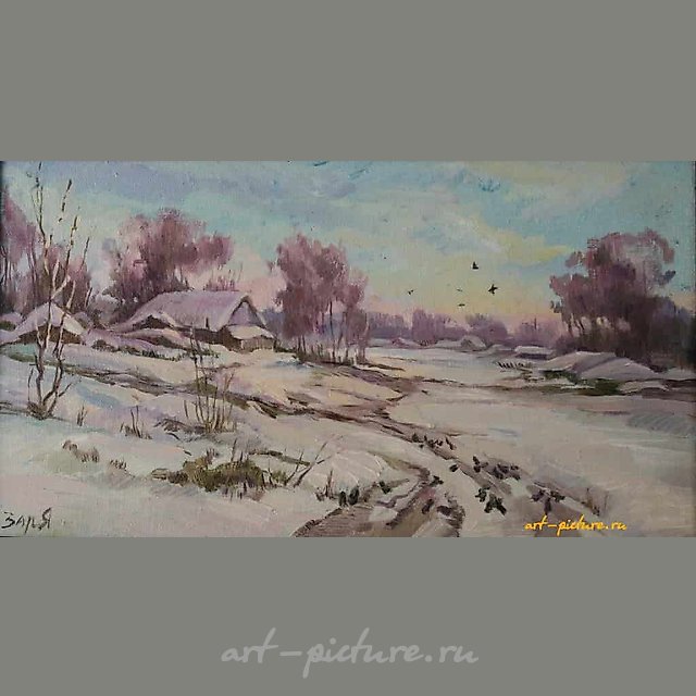 Весна. Этюд. ДВП, масло. 41 х 57 см.