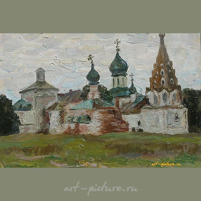 Храм. Картон, масло. 28 х 21 см.