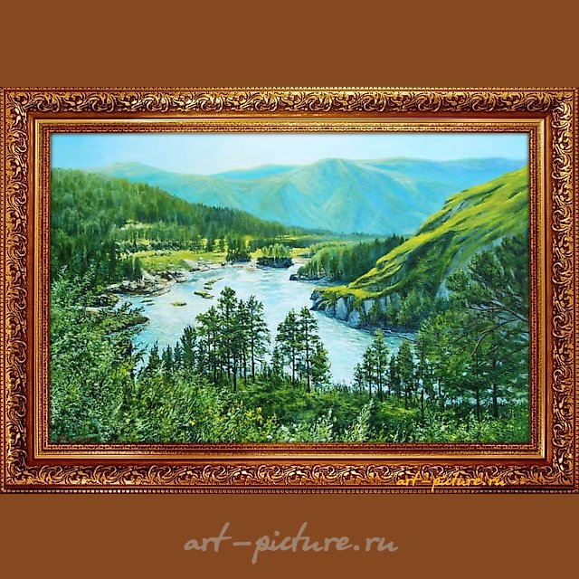 Горная долина. Алтай масло, холст 