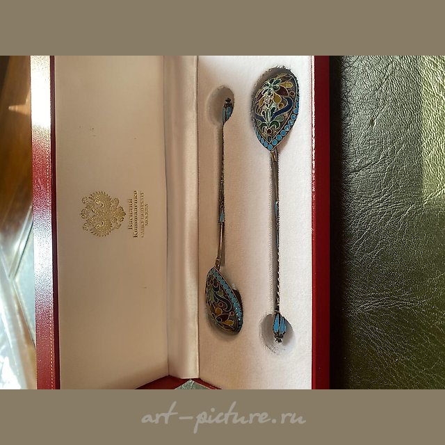 Enamel Teaspoons in a Box