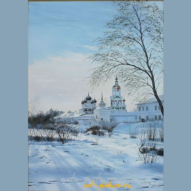 Толгский монастырь масло,холст 