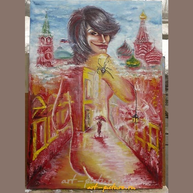 Москва масло, холст 