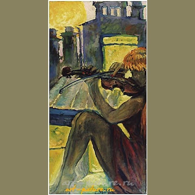 Violin-playeк Холст , масло 