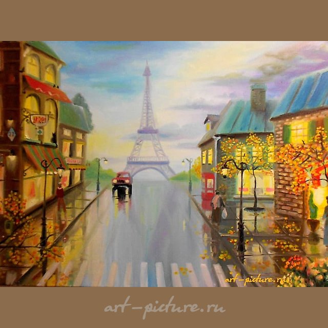 "Somewhere in France, oil on canvas."
