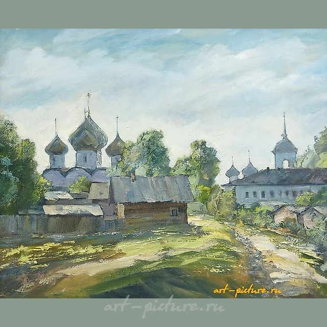 Каргопольский пейзаж масло, холст 