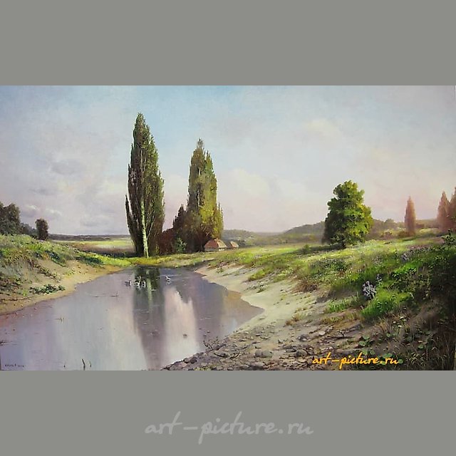 The translation of "Украинское утро Масло , холст" into English is "Ukrainian Morning Oil, canvas."