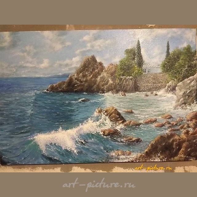 Домик у моря Масло холст