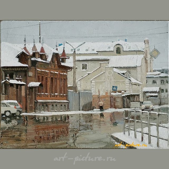 Старые уголки Челябинска. Ул. Труда. холст, масло 