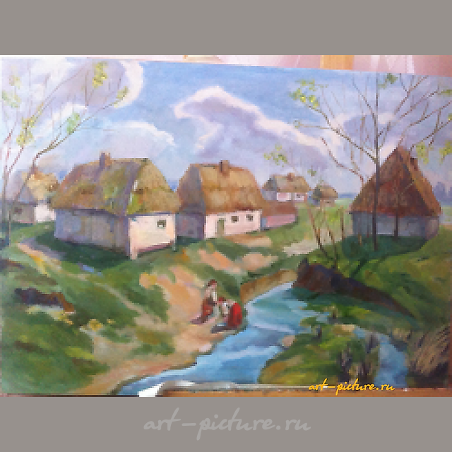 Утро масло,холст на картоне 