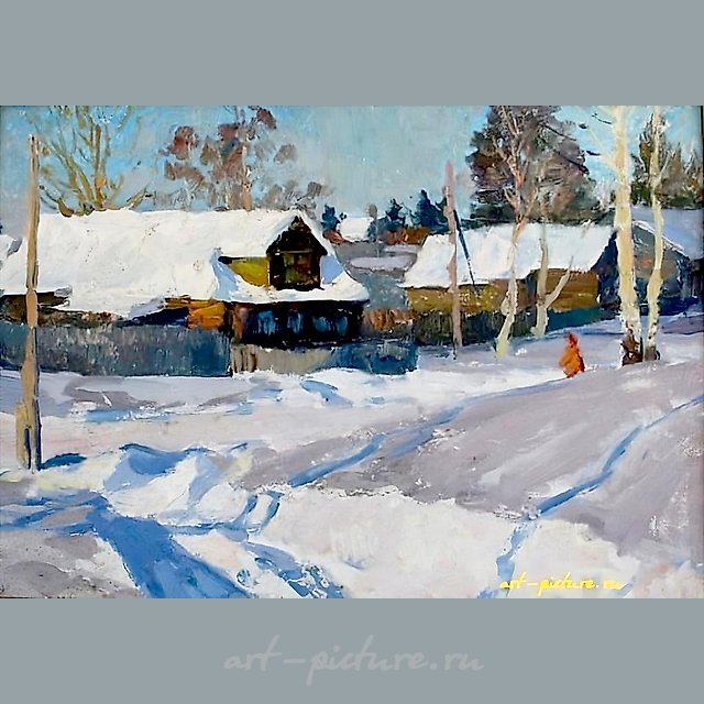 Зима. Холст, масло. 49 х 70 см