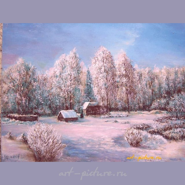 Солнечный день масло, холст 