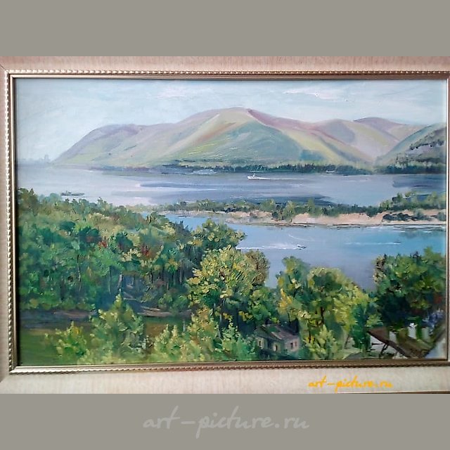 Волжский пейзаж,Царевщина Холст,масло 