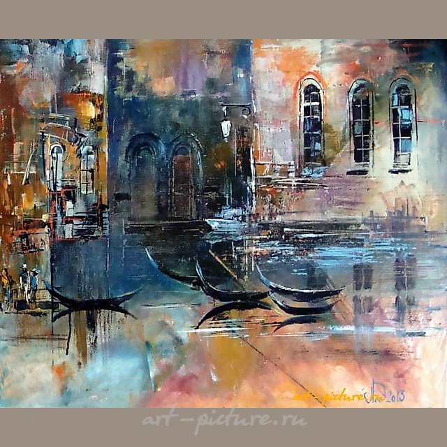 "Venetian Dreams, oil on canvas"
