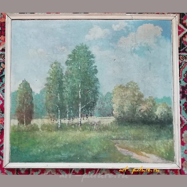 Берёзовая роща масло, холст 