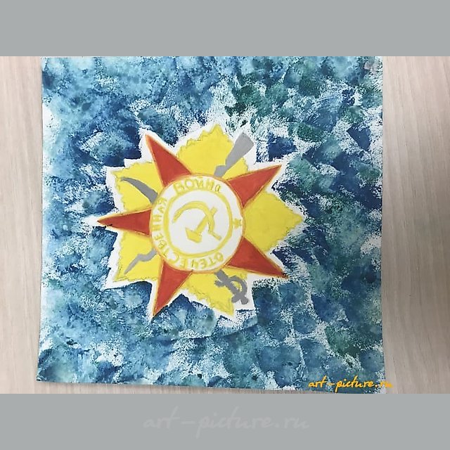 Вечная память Бумага, гуашь 