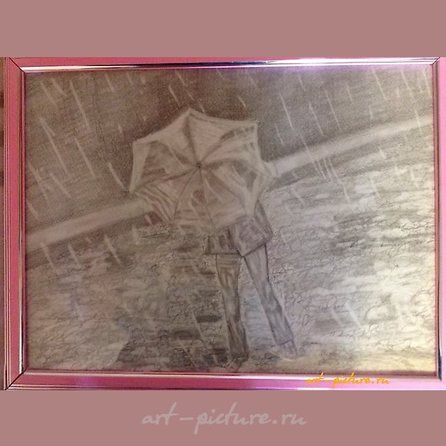 The translation of "*Дождь* карандаш" into English is "*Rain* pencil."