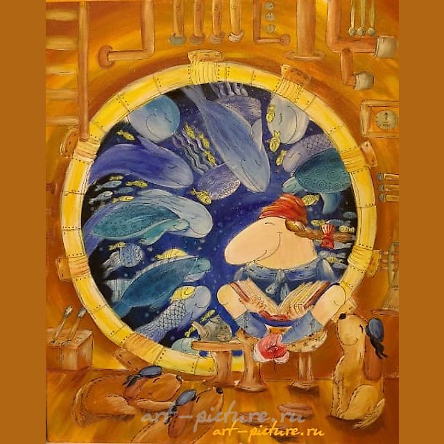 Вечерняя сказка Холст на подрамнике, акрил, лайнер , Pearl marker 