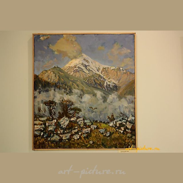 Гора Казбек холст,, масло 