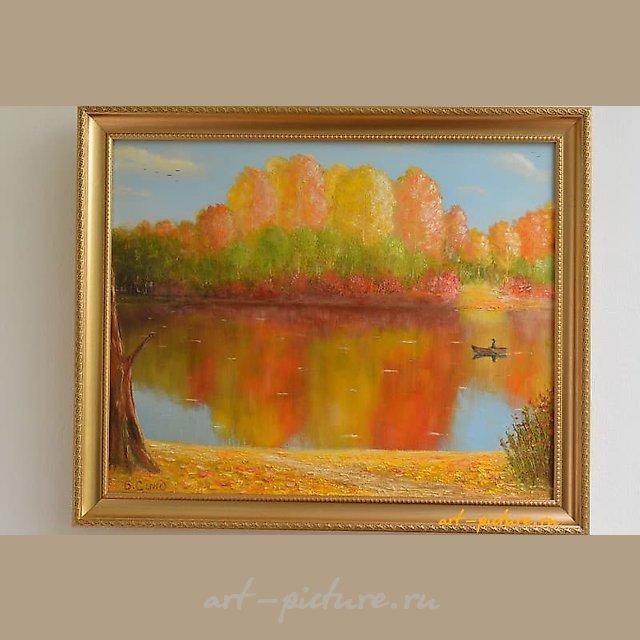 Зеркальное отражение холст масло 