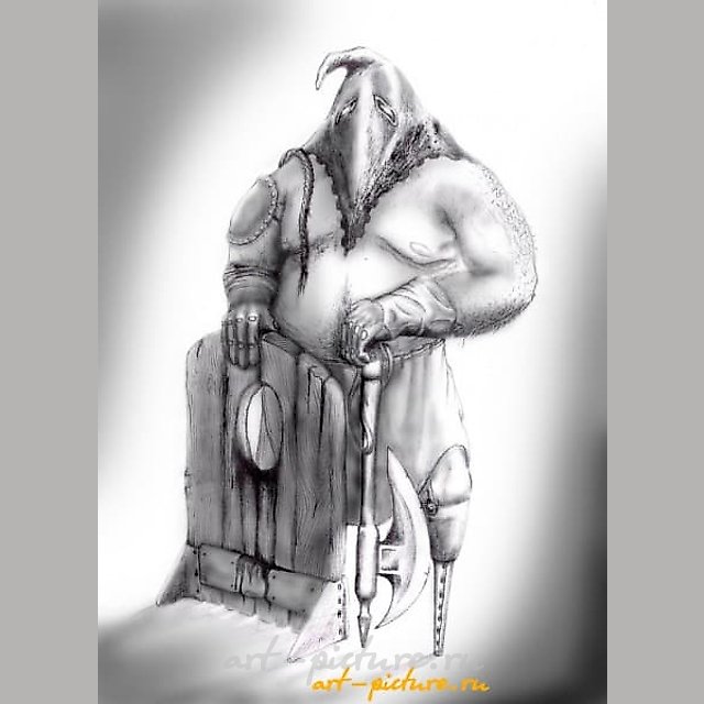 The translation of "Палач графитный карандаш" into English is "Executioner graphite pencil."