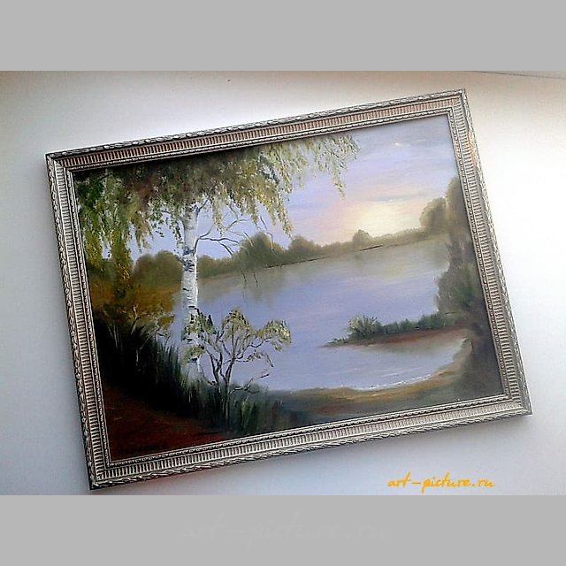 Рассветная тишина масло, холст