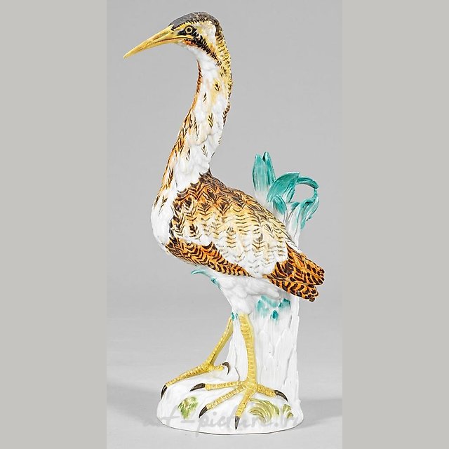 Great Meissen figure of the Bittern