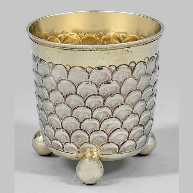 Smaller Baroque Ball Foot Goblet