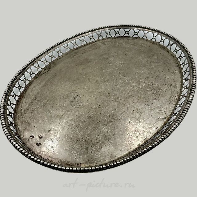 银色托盘，俄式风格，18世纪，1758年