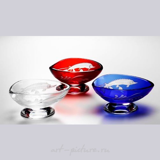 Икорница Faberge Фаберже Осётр красная