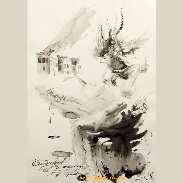 Соль эмиграции (Salt of emigration) тушь, бумага (ink, paper) 
